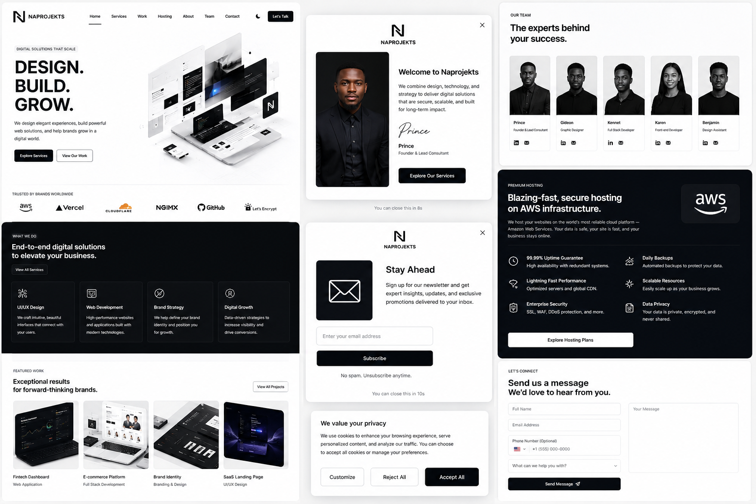 Naprojekts digital studio visual showcase